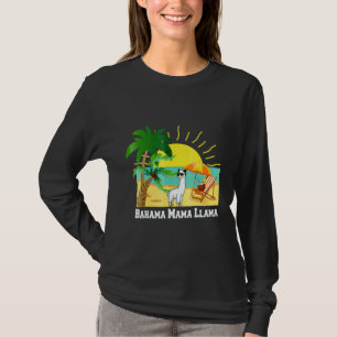 T-shirt Bahama Mama Llama Vacation Beach Tee Lunettes de s