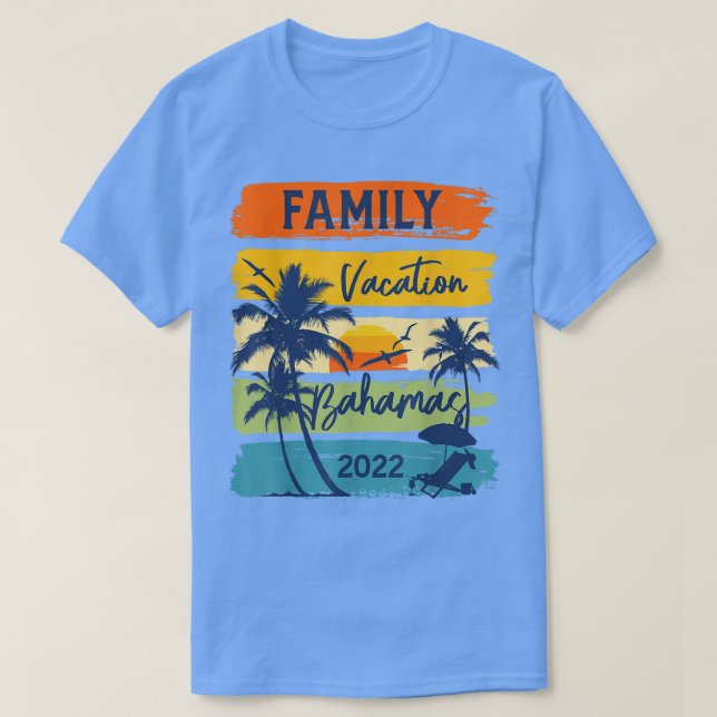 T-shirt Bahamas 2022 CaribeFamily Vacation Matching Group  (Design devant)