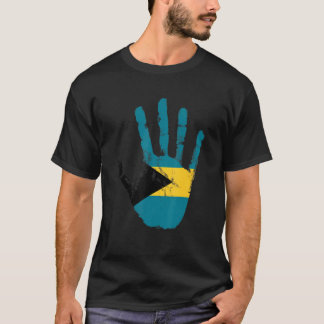 T-shirt Bahamas Drapeau à la main sport fièrement Nassau B