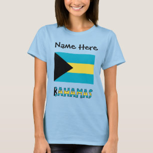 T-shirt Bahamas Drapeau Bahaméen Personnalisé