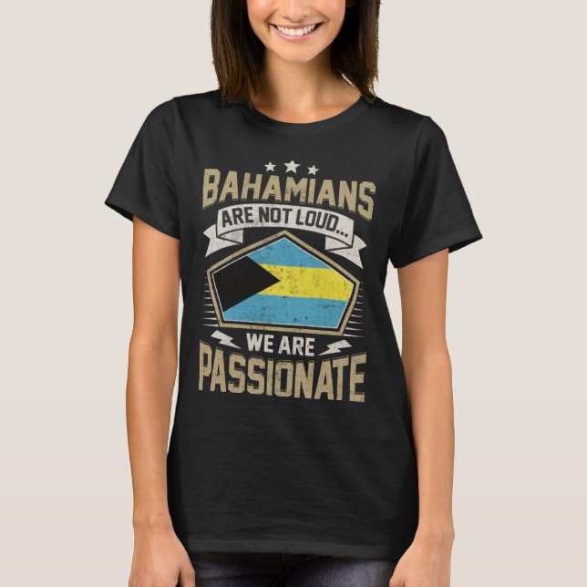 T-shirt Bahamas Flag Passionate Bahamians Girls & Women (Devant)