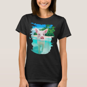 T-shirt Bahamas Pigs de natation Pig nage plage vacances