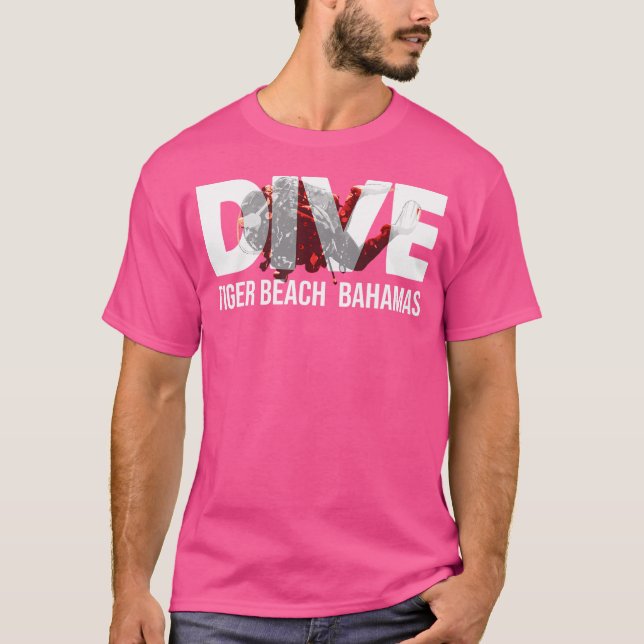 T-shirt Bahamas Plongée Tiger Beach Plongée Plongée plongé (Devant)
