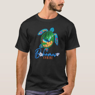 T-shirt Bahamas Sea Turtle Caribe Voyage en famille