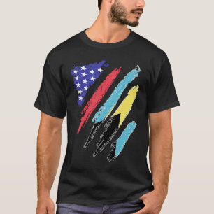 T-shirt Bahamian American Patriot cultive des rayures du d