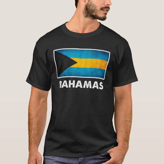 T-shirt Bahamian Bahamas Flag (Devant)