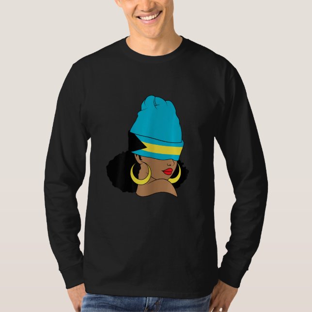 T-shirt Bahamian Flag Clothing Bahamas Vacation Design Bah (Devant)
