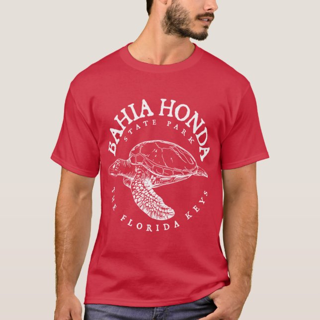T-shirt Bahia Honda State Park Clés de Floride Loggerheadu (Devant)