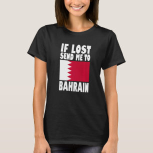 T-shirt Bahrein Drapeau Design Si perdu envoyez-moi envoye