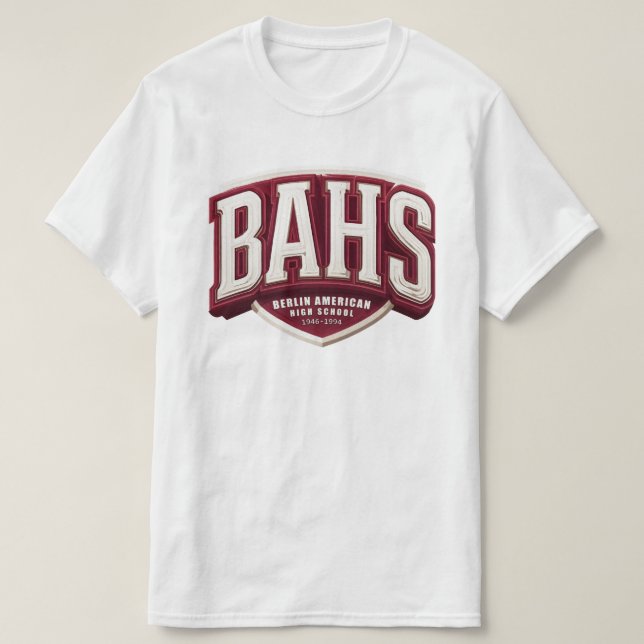 T-Shirt BAHS - Lycée Américain de Berlin (Design devant)