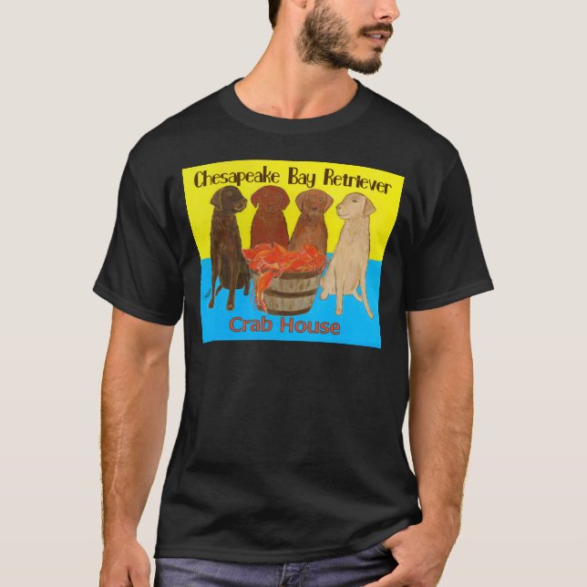 T-shirt Baie de chesapeake Retriver Crabhouse (Devant)