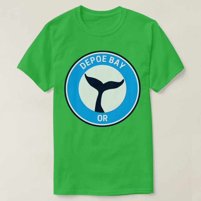 T-shirt Baie de Depoe vintage Oregon (Design devant)