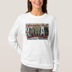 T-shirt Baie de Hanauma, Hawaï - grandes scènes de lettr