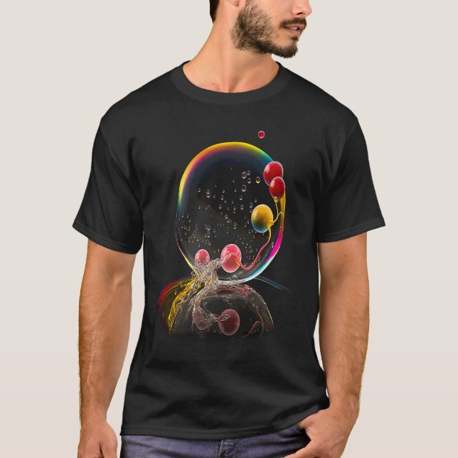 T-shirt Baies dans des fruits de bulle de savon (Devant)