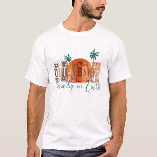 T-shirt Baies Extérieures Paradis Vintage Sur NC OBX Earth