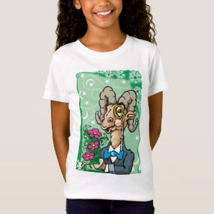 T-Shirt Baies florales avec cravate de Monocle et de Bow