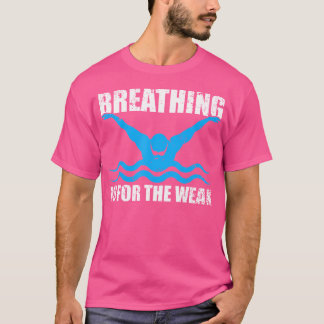 T-shirt Baignade Amusante Respirer Est Pour Le Sport De Ba