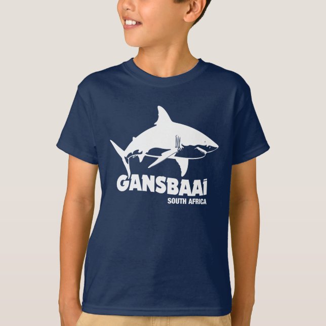 T-shirt Baignade avec de grands requins blancs - Gansbaai  (Devant)