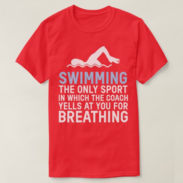 T-shirt Baignade Baignade Piscine Sports nautiques Sport (Design devant)