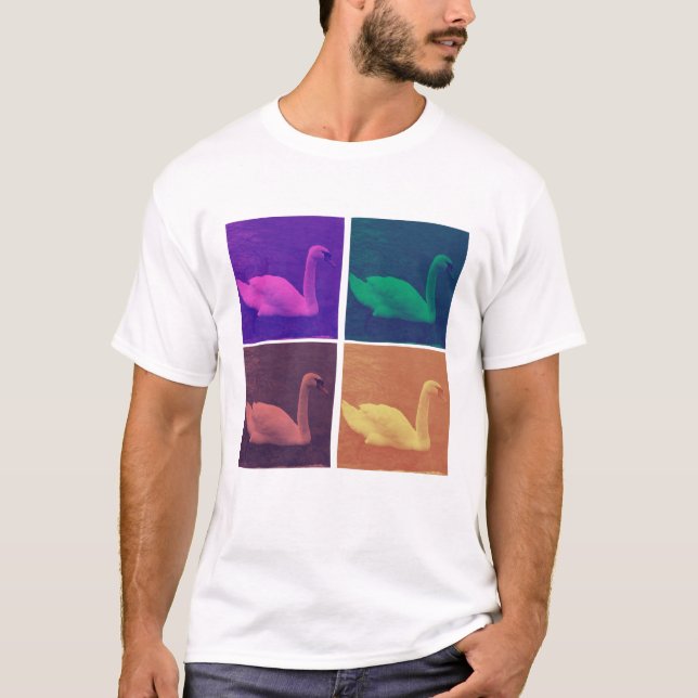 T-shirt baignade dans le lac - 4 couleurs différentes (Devant)