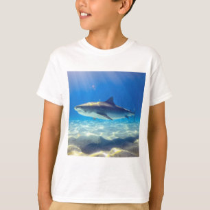 T-shirt Baignade de requins Eau bleu de l'océan