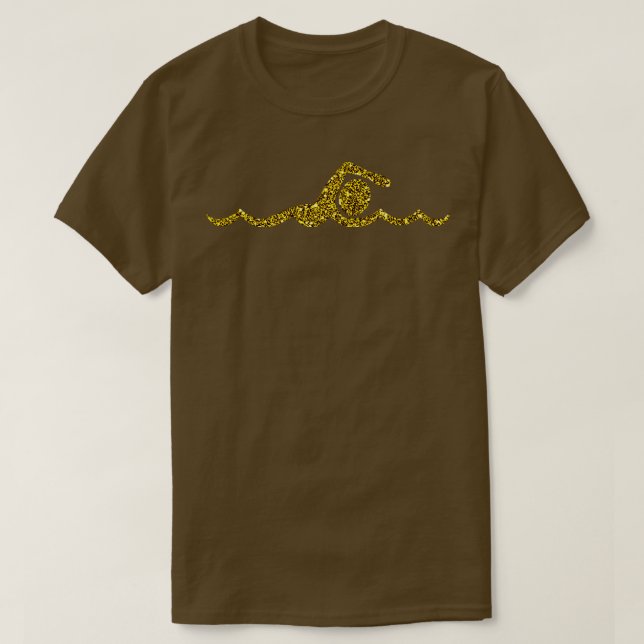 T-shirt Baignade en or (Design devant)