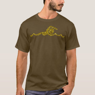 T-shirt Baignade en or