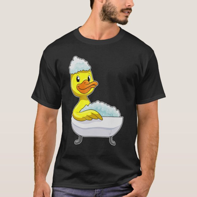 T-shirt Baignoire de canard mousse (Devant)