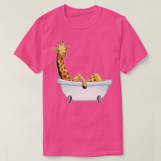 T-shirt Baignoire Giraffe (Design devant)