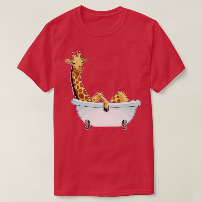 T-shirt Baignoire Giraffe (Design devant)