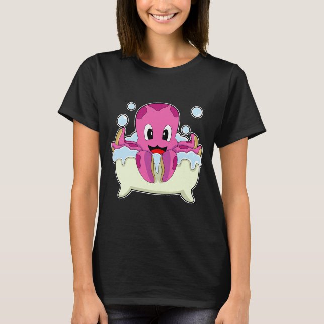 T-shirt Baignoire Octopus (Devant)