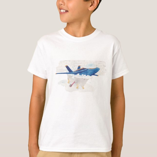 T-shirt Bain Angel bleu (Devant)