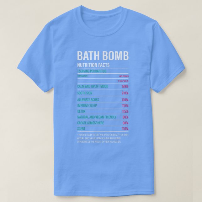 T-shirt Bain Bombe Nutrition Favoris Baignoire Bubble (Design devant)
