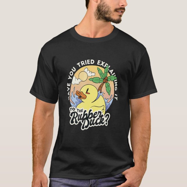 T-shirt Bain de canard jaune Canard (Devant)