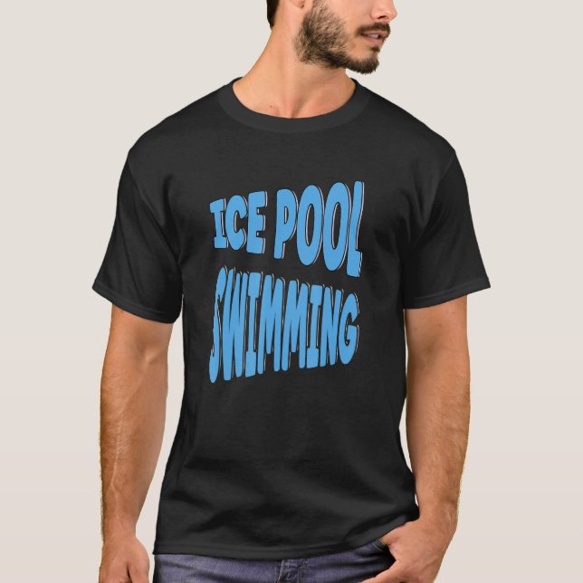 T-shirt Bain de glace dans la piscine de glace (Devant)