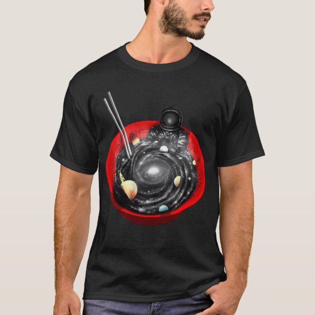 T-shirt Bain de ramen spatial (Devant)