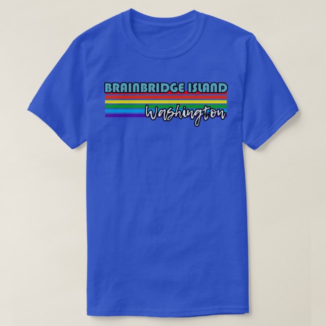T-shirt Bainbridge Island Washington Pride Bainbridge Isla (Design devant)