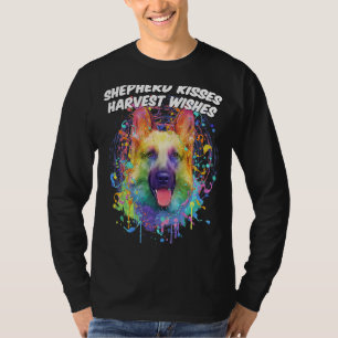 T-shirt Baiser de berger Vœux de récolte Berger allemand A
