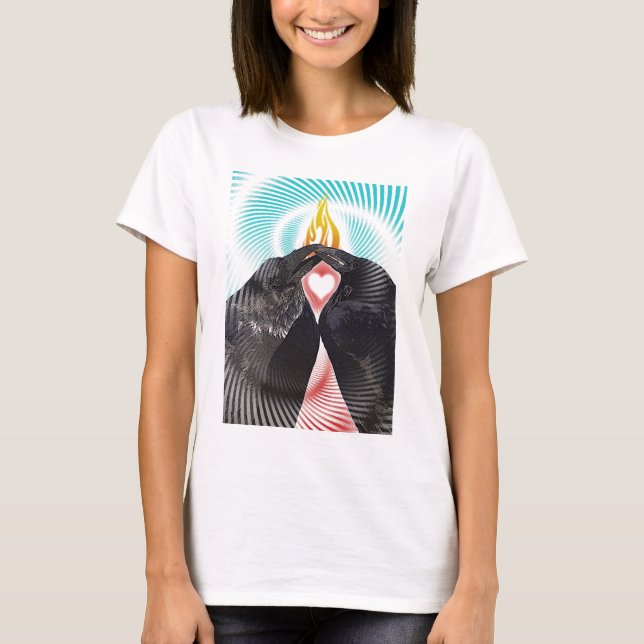 T-shirt baiser de corbeau (Devant)