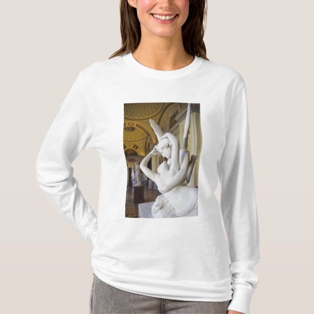 T-shirt Baiser de Cupidon et Psyché, par Antonio Canova (Devant)