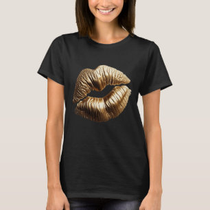 T-shirt Baiser Gold Lips