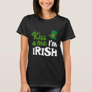 T-shirt Baiser Irlandais Bisous Je Suis Irlandais St Patri