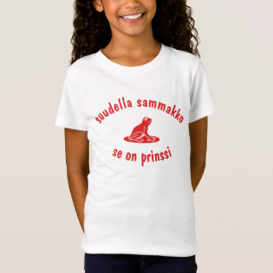 T-Shirt baiser la grenouille c'est un prince en finnois