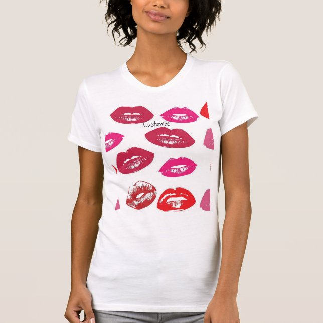 T-shirt Baiser Lèvres rouges Thunder_Cove (Devant)