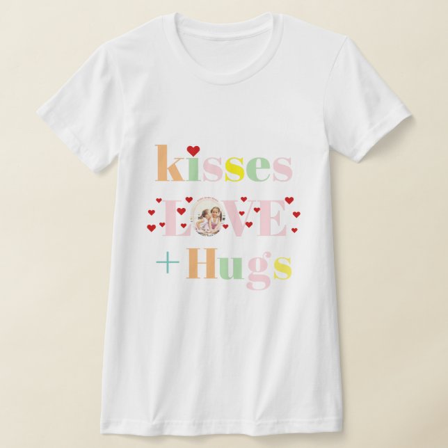 T-shirt Baisers, amour, embrassades, typographie photo Sai (Poser)
