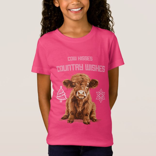 T-Shirt Baisers de vache et vœux campagnards (Devant)