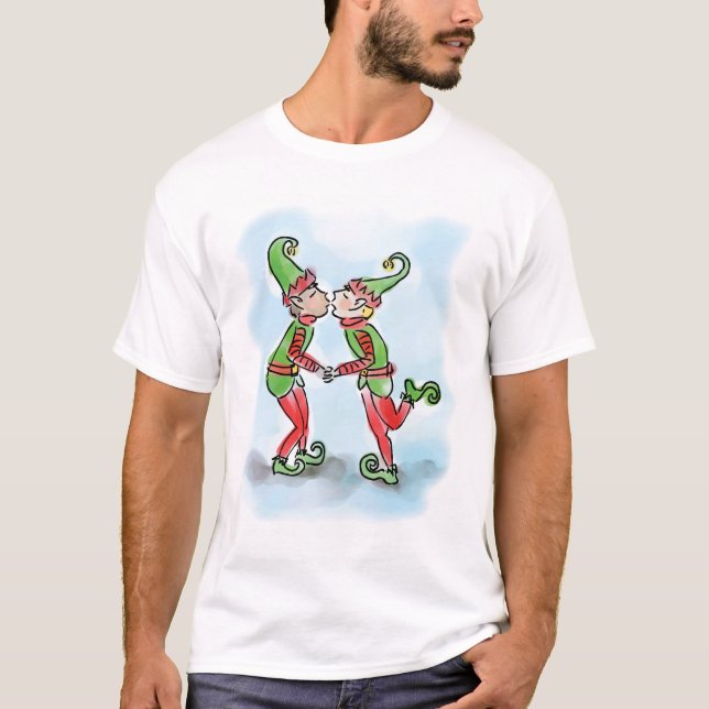T-shirt Baisers d'elfes de vacances (Devant)