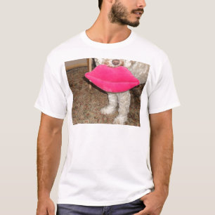 T-shirt Baisers du chien de Cockapoo avec des lèvres