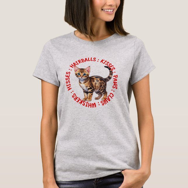 T-shirt Baisers et baisers, Bengale (Devant)