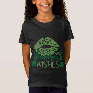 T-Shirt Baisers irlandais et souhaits Shamrocks